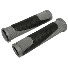 HAND GRIPS FOR MTB- NEWTON DUAL COMPOUND- GREY/BLACK L130mm (PAIR)