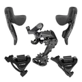 GROUPE / TRANSMISSION GRAVEL LTWOO 1x11V. GR9 SERIES DISQUE HYDRAULIQUE CARBONE NOIR (DERAILLEUR ARRIERE - LEVIERS / MANETTES AVEC ETRIERS AVANT ET ARRIERE) (VENDU EN BOITE) -HUILE MINERALE