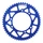 REAR CHAIN SPROCKET FOR APRILIA 50 RX 2006>2017 / DERBI 50 SENDA X RACE 2004>2011 / RIEJU 50 MRT 2009> 420 53 Teeth ALU CNC BLUE (Ø 105/124/8.5) -STAGE 6