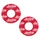 DONUTS DE REVETEMENT POIGNEE DOMINO MOTO OFF ROAD ROUGE