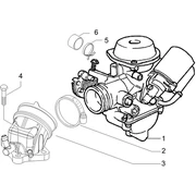 Carburateur complet - Raccord d'admission