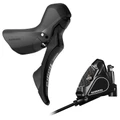 FREIN A DISQUE ROUTE HYDRAULIQUE SHIMANO TIAGRA ARRIERE 11V. R7020 DOUBLE NOIR (LEVIER/MANETTE AVEC ETRIER AILETTE REFROIDISSEMENT BR-RS405+DURITE ASSEMBLE 1700mm)