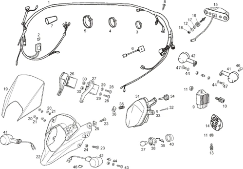 Feux - Circuit electrique