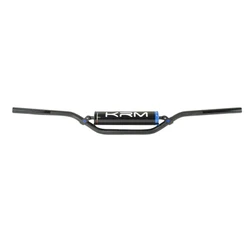 GUIDON 50 A BOITE KRM PRO RIDE DIAM 22,2mm ALU NOIR/BLEU AVEC MOUSSE
