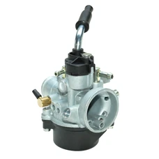 CARBURATEUR DELLORTO PHVA 17,5 ED (TYPHOON, ZIP) (MONTAGE SOUPLE, AVEC GRAISSAGE, POUR STARTER AUTO, AVEC SORTIE CABLE COUDEE) (REF 1012)