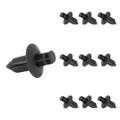 RIVET/CLIPS/AGRAFE DE CARROSSERIE/CARENAGE PLASTIQUE NOIR DIAM 8 mm (VENDU PAR 10) -SELECTION P2R
