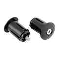 HANDLEBAR END PLUG- P2R -SCREW-ON- BLACK (PAIR) INNER Ø 18.2mm /EXT Ø 25.2mm