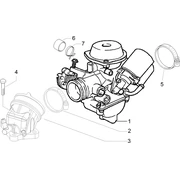 Carburateur complet - Raccord d'admission