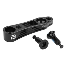 ADAPTATEUR FREIN A DISQUE ROUTE / VTT AVANT DISQUE 160mm ETRIER FLATMOUNT SUR CADRE FLATMOUNT NOIR (INCLUS 2 VIS M5x18mm) - POIDS LIGHT 6 g