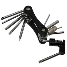 OUTIL MULTIFONCTION P2R 11 FONCTIONS CLES ALLEN + TOURNEVIS + DERIVE-CHAINE