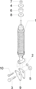 Suspension arrière - Amortisseur/s