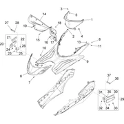 Protection centrale - Repose-pieds