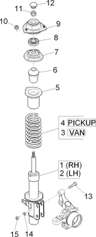 Suspension avant - Amortisseur/s
