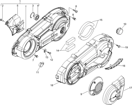 Couvercle carter - Refoidissement carter