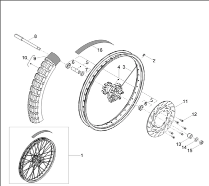 Roue Av.