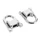 PONTET DE GUIDON CYCLO ADAPTABLE MBK 40, 50, 51, 88 CHROME (PAIRE) -SELECTION P2R