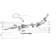 Pieces composant le guidon
