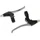 LEVIER DE FREIN VTT/VTC V-BRAKE 4 DOIGTS NEWTON ALU ARGENT/NOIR (PAIRE SUR CARTE)
