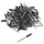 RIVET PLAQUE IMMATRICULATION 4x16 NOIR (VENDU PAR 100)