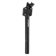 TIGE DE SELLE VTT SUSPENSION AVEC ELASTOMERE 70-90KGS SATORI DIAM 31.6 L350mm NOIRE (SUR CARTE)