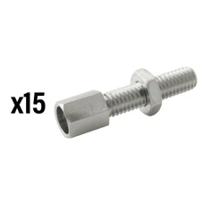 VIS CREUSE TENDEUR DE CABLE VELO M6 L20mm (VENDU PAR 15)