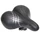 SADDLE- NEWTON FOR URBAN BIKE STRACE PHOENIX "FOR LADY" BLACK 255x225mm WITH RAIL CLAMP -STEEL RAIL - BLACK WITH SHOK ABSORBER