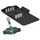 CLIQUET MANCHE EN T WERA 400 KOMPAKT 1/4 AVEC DOUILLE NOIR/VERT (SET 9 PIECES)  -MARQUE ALLEMANDE POUR LES ATELIERS-