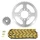 KIT CHAINE ADAPTABLE YAMAHA 125 DT MX 1978>1991 428 16x49 (DIAM COURONNE 62/80/10.5) (DEMULTIPLICATION ORIGINE) -AFAM