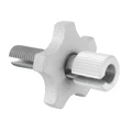 VIS CREUSE TENDEUR DE CABLE MOTO DIAM M8 AVEC MOLETE ALU POUR GAINE 6,10 mm (VENDU A L'UNITE)  -DOMINO ORIGINE-