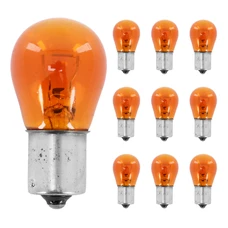 AMPOULE/LAMPE STANDARD 12V 21W CULOT BAU15s NORME PY21W ERGOTS DECALES ORANGE (CLIGNOTANT) (BOITE DE 10)  -P2R-