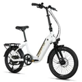 VELO ELECTRIQUE/VAE PLIANT CITY 20 LEADER FOX TIFTON 2026 MIXTE BLANC BRILLANT 8V MOTEUR ROUE AR BAFANG 36V 45Nm BATTERIE 16Ah