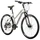 HYBRID BIKE 28" LEADER FOX  TOSCANA 2023 "Lady" MATT SILVER- 9 Speed- Frame 20" - ( RIDER SIZE from  180 > 188 cm