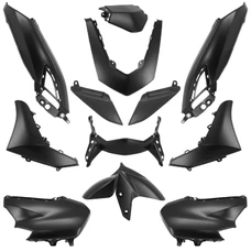 CARROSSERIE/CARENAGE MAXISCOOTER ADAPTABLE YAMAHA 125 N-MAX 2021> NOIR MAT (KIT 12 PIECES) -P2R