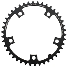 CHAINRING FOR ROAD BIKE-5 arms- 42T. Ø130 "INNER" BLACK CT2 STRONGLIGHT 10/11 Speed (SHIMANO TYPE)