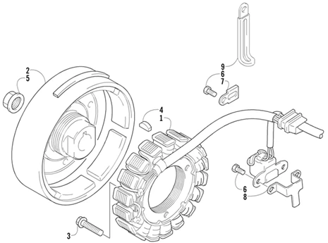 Volant magnetique
