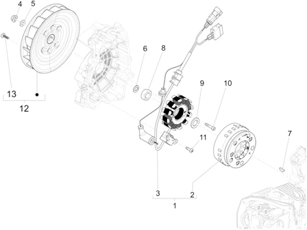 Volant magnetique