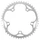PLATEAU PISTE 5BRA D.130 TA ALIZE 48DTS ARGENT ALU 7075 POUR CHAINE 3.17mm (1"1/8)