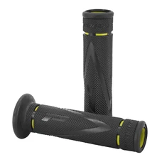 GRIP- PROGRIP ON ROAD 838 DUAL DENSITY OPEN END BLACK/YELLOW 122mm (PAIR) (ROAD USE)