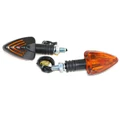 TURN SIGNAL (UNIVERSAL) REPLAY MINI TRIANGLE ORANGE/BLACK -BULB- (PAIR) ** (L 82mm / H 37mm / Wd 28mm)