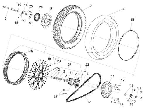 Roue AR.