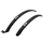 MUDGUARD FOR URBAN/TREKKING- -QUICK ASSEMBLY- 28'' ZEFAL TRAIL 45mm BLACK - For tyres 650B/700C/26"/27.5"/29" - Max Wd 1.6" (COMPLETE SET)