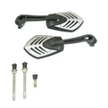 RETROVISEUR SCOOT REPLAY GILLS ARGENT (PAIRE)