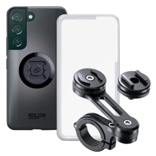 SUPPORT SMARTPHONE/TELEPHONE MOTO SP CONNECT PACK/KIT POUR SAMSUNG S22 INCLUANT SUPPORT GUIDON ALU, COQUE SUR MESURE, PROTECTION D'ECRAN ETANCHE