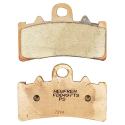 PLAQUETTE DE FREIN NEWFREN POUR BMW 310 G GS 2017> AV, 400 C GT 2019> AV / HUSQVARNA 401 SVARTPILEN 2017> AV / KTM 125 DUKE 2011> AV, 390 ADVENTURE 2020> AV (FD0497TS) (TOURING METAL FRITTE)