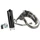 EXHAUST FOR 50cc MOTORBIKE VOCA CROSS ROOKIE FOR RIEJU 50 MRX, RR/MH 50 FURIA (TOP MOUNTING - BLACK ALUMINIUM SILENCER)