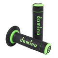 REVETEMENT POIGNEE DOMINO MOTO OFF ROAD A190 NOIR/VERT CLOSED END 120-123mm (PAIRE)