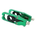 TENDEUR/AJUSTEUR DE CHAINE MOTO POUR KAWASAKI 900 Z900 ALU CNC ANODISE VERT (PAIRE)  -AVOC-