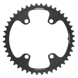 PLATEAU ROUTE 4BRA D.110 POUR SHIMANO ULTEGRA R8100 / 105 R7100 STRONGLIGHT 44DTS INTERIEUR NOIR ALU 12V. POUR EXTERIEUR 56DTS