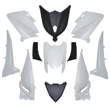 CARROSSERIE/CARENAGE MAXISCOOTER ADAPTABLE YAMAHA 530 TMAX 2012>2014 BLANC BRILLANT (KIT 11 PIECES) -P2R