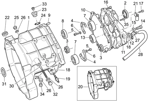 Carter de boîte vitesses